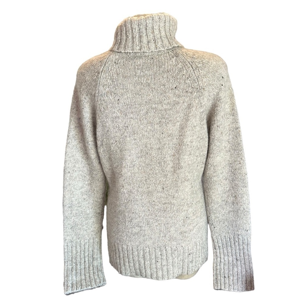 Ann Taylor LOFT Wool Mohair Beige Turtleneck Sweater Size Large - Picture 5 of 8